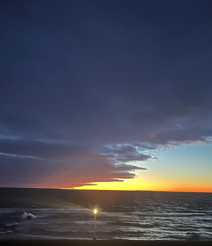 Sonnenaufgang im Herbst Ostsee-Strandhaus Dahme